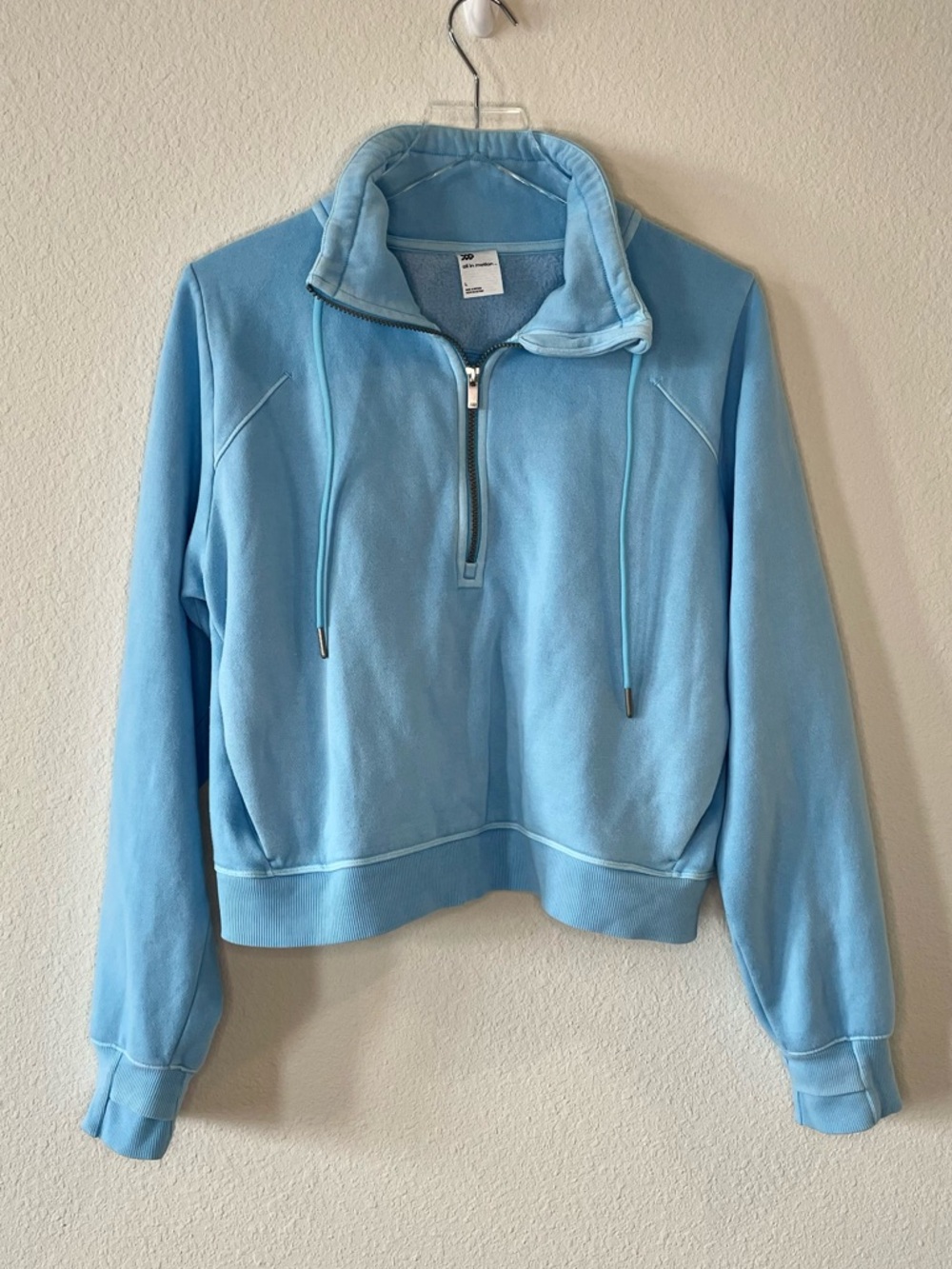 all in motion Light Blue Half-Zip Sweatshirt